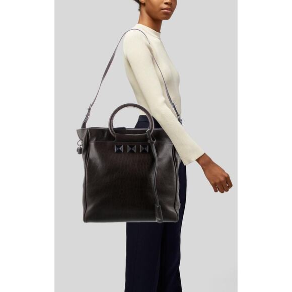 Marc Jacobs Large Rocket Tote with large rockstuds grey taupe leather - Picture 1 of 12